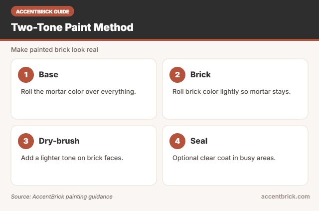 Painting steps for the best paintable brick wallpaper