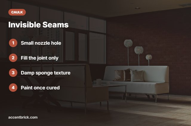 Tips for caulking faux brick panels