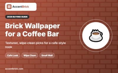 Best Peel and Stick Brick Wallpaper for a Coffee Bar Nook (2026)