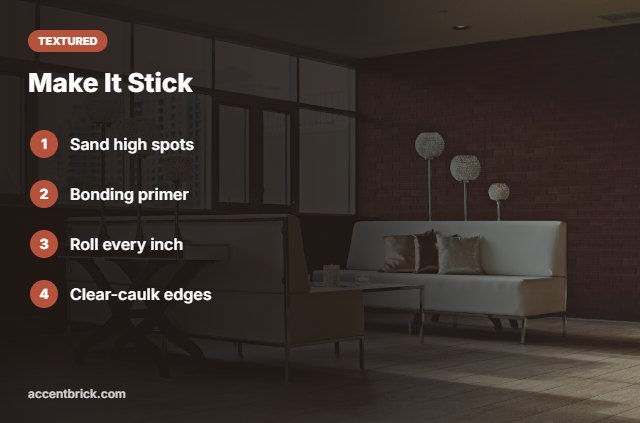 Tips for wallpaper on textured walls