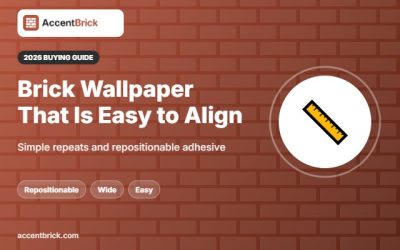 Best Peel and Stick Brick Wallpaper That Is Easy to Align