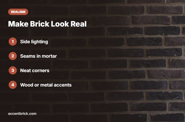 Tips to make brick wallpaper look real
