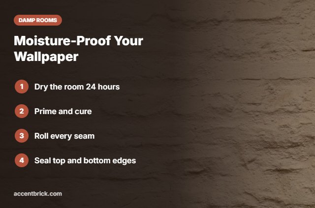 Moisture-proof install method for humid rooms
