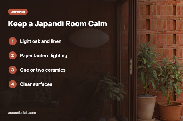 Styling tips for japandi wallpaper