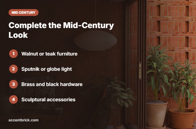 Styling tips for mid century wallpaper