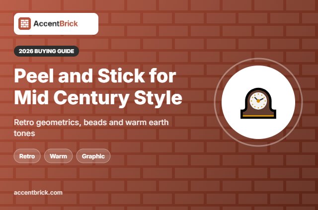 Best Peel and Stick Wallpaper for Mid Century Style - 2026 buying guide