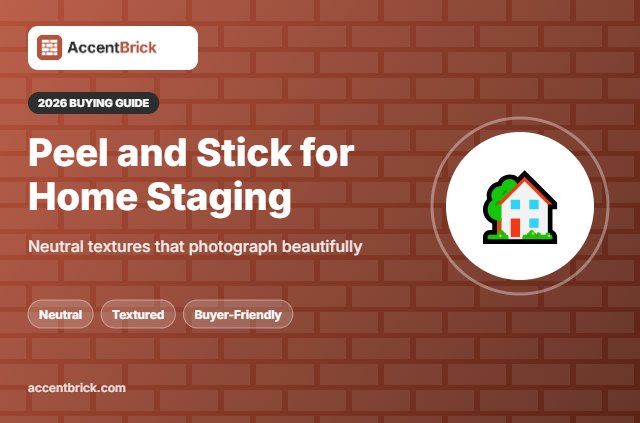 Peel and Stick Wallpaper for Staging a Home - 2026 buying guide
