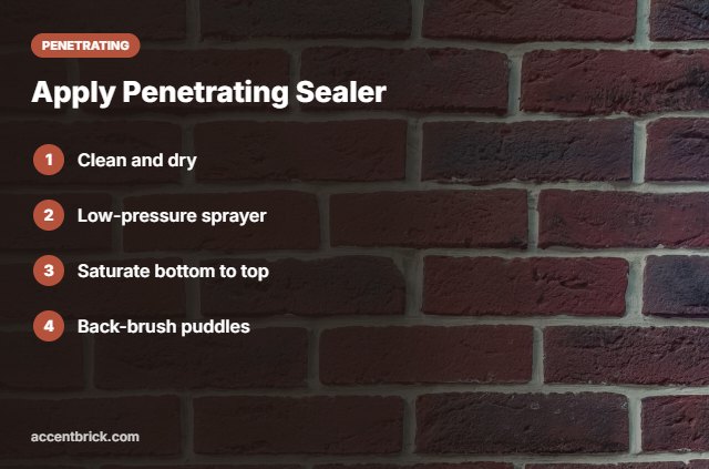 How to apply penetrating masonry sealer
