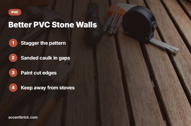 Tips for PVC faux stone panels