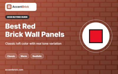 Best Red 3D Brick Wall Panels: 6 Classic Loft Picks for 2026