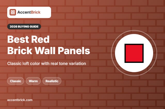 Best Red 3D Brick Wall Panels - 2026 buying guide
