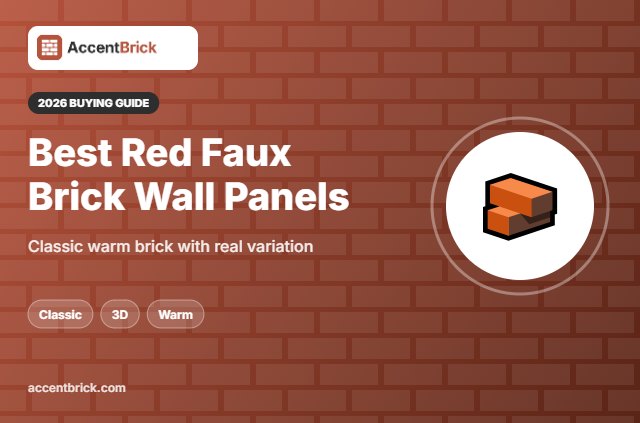 Best Red Faux Brick Wall Panels - 2026 buying guide