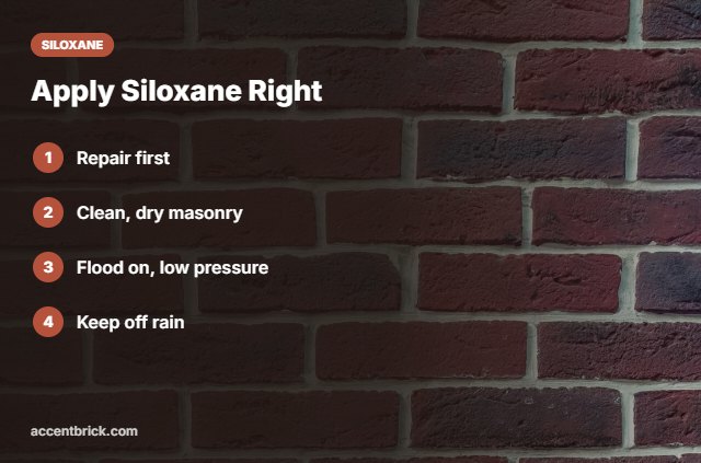 How to apply siloxane sealer