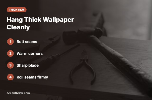Tips for thick peel and stick wallpaper