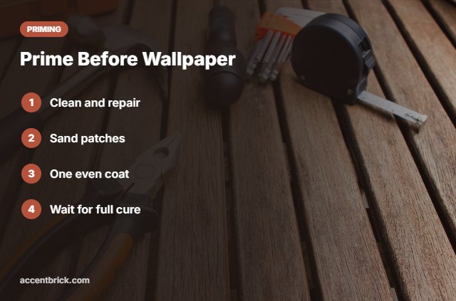 How to prime before peel and stick wallpaper