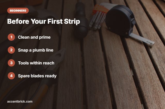 Beginner wallpaper checklist