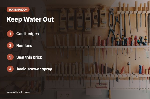 Tips for waterproof faux brick