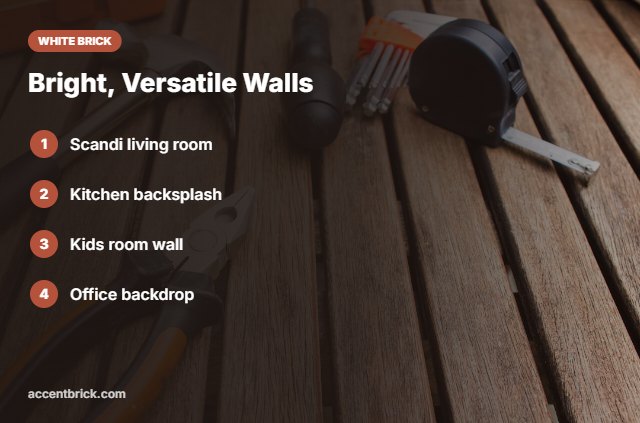 Ideas for white brick wallpaper