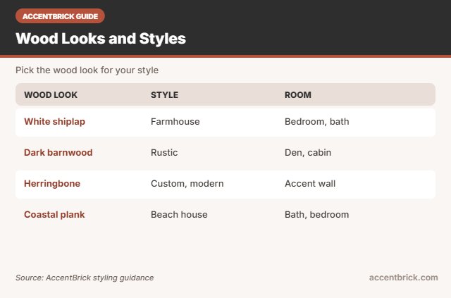 Wood looks for the best wood look peel and stick wallpaper
